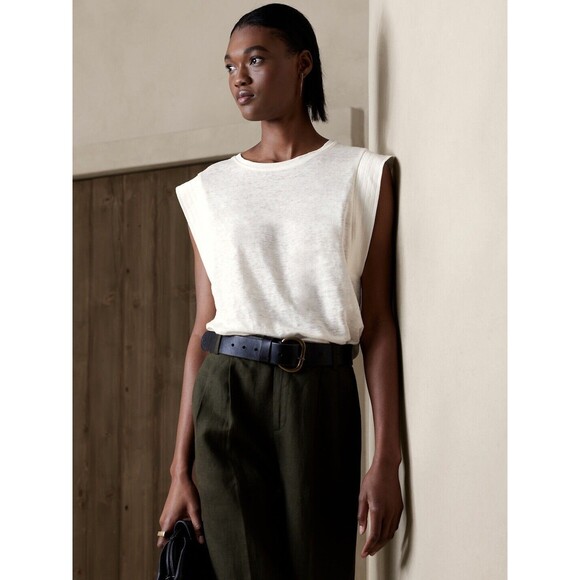 BANANA REPUBLIC Andi Leather Belt Cognac Brown XXL main image 2